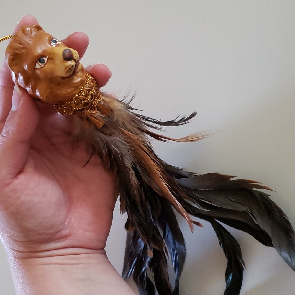 Lion Ornament Feather Ornament Feathered Lion (A)